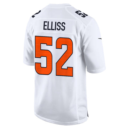 Jonah Elliss 52 Denver Broncos 2026 Super Bowl LX - White Tundra Fashion Game Jersey