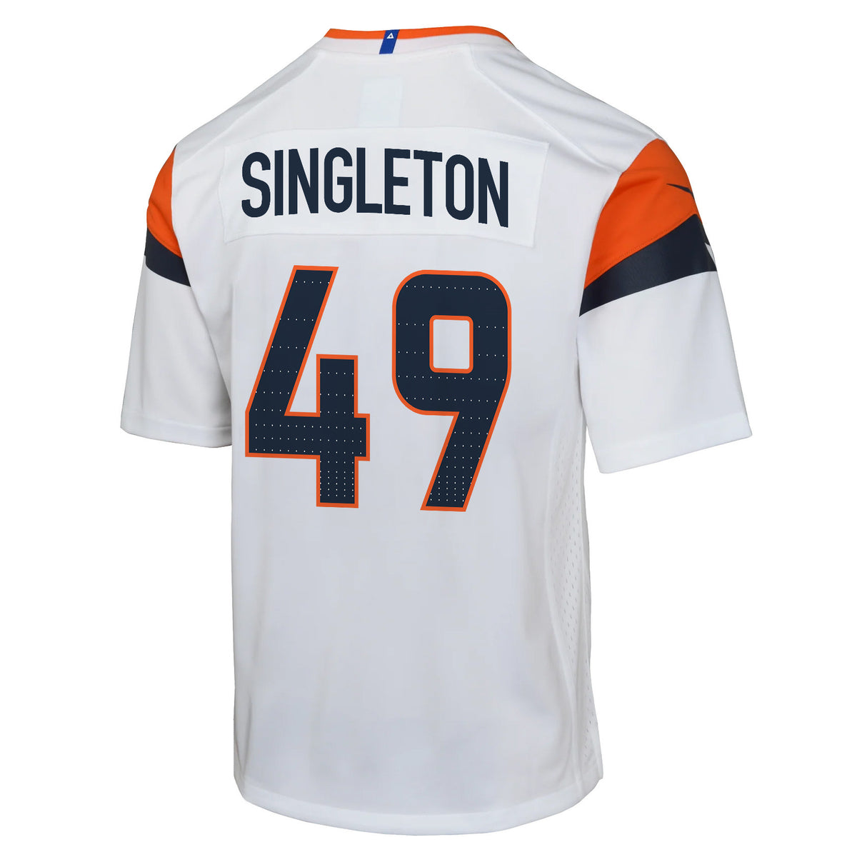 Alex Singleton 49 Denver Broncos YOUTH 2026 Super Bowl LX - White Road Team Jersey
