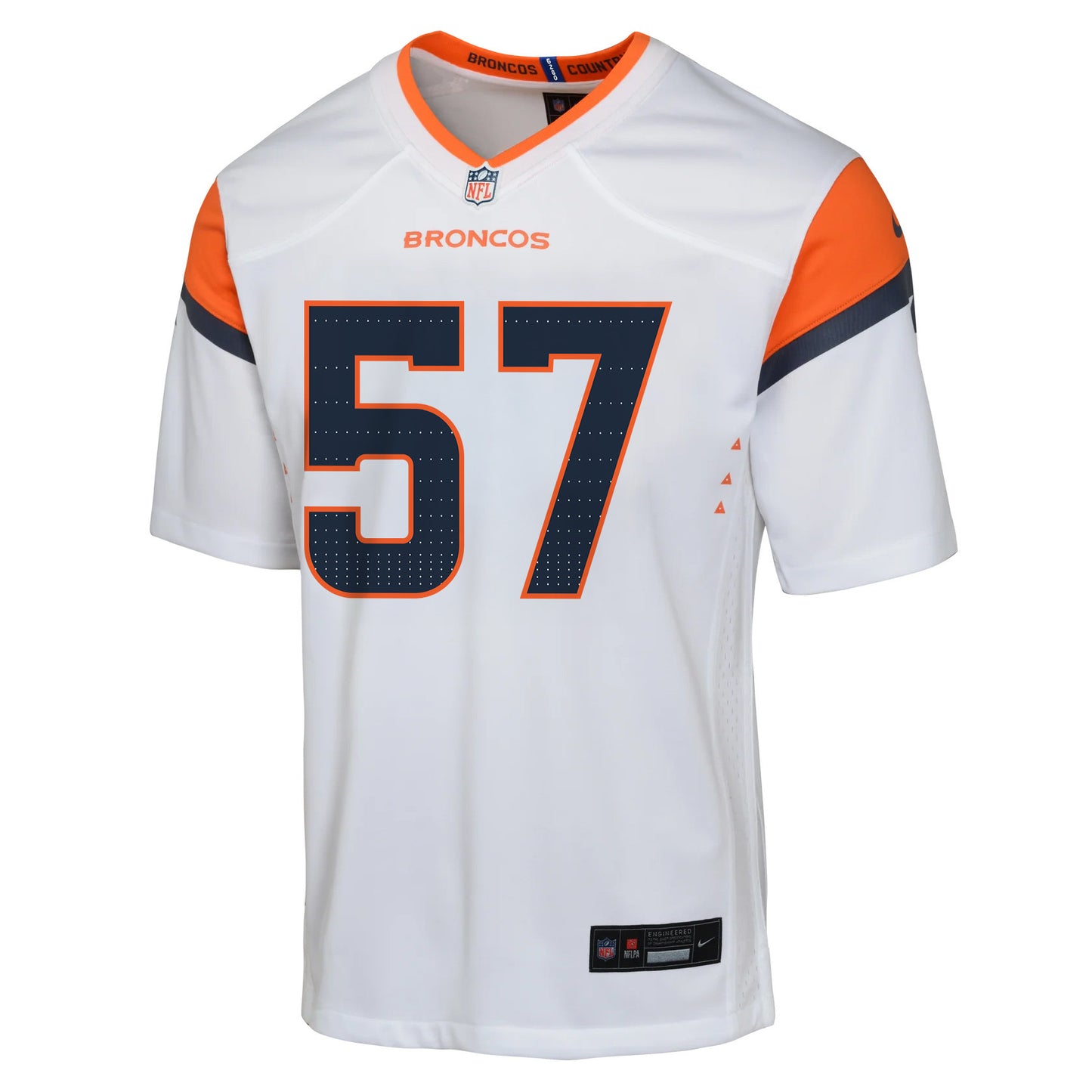 Dre Greenlaw 57 Denver Broncos YOUTH 2026 Super Bowl LX - White Road Team Jersey
