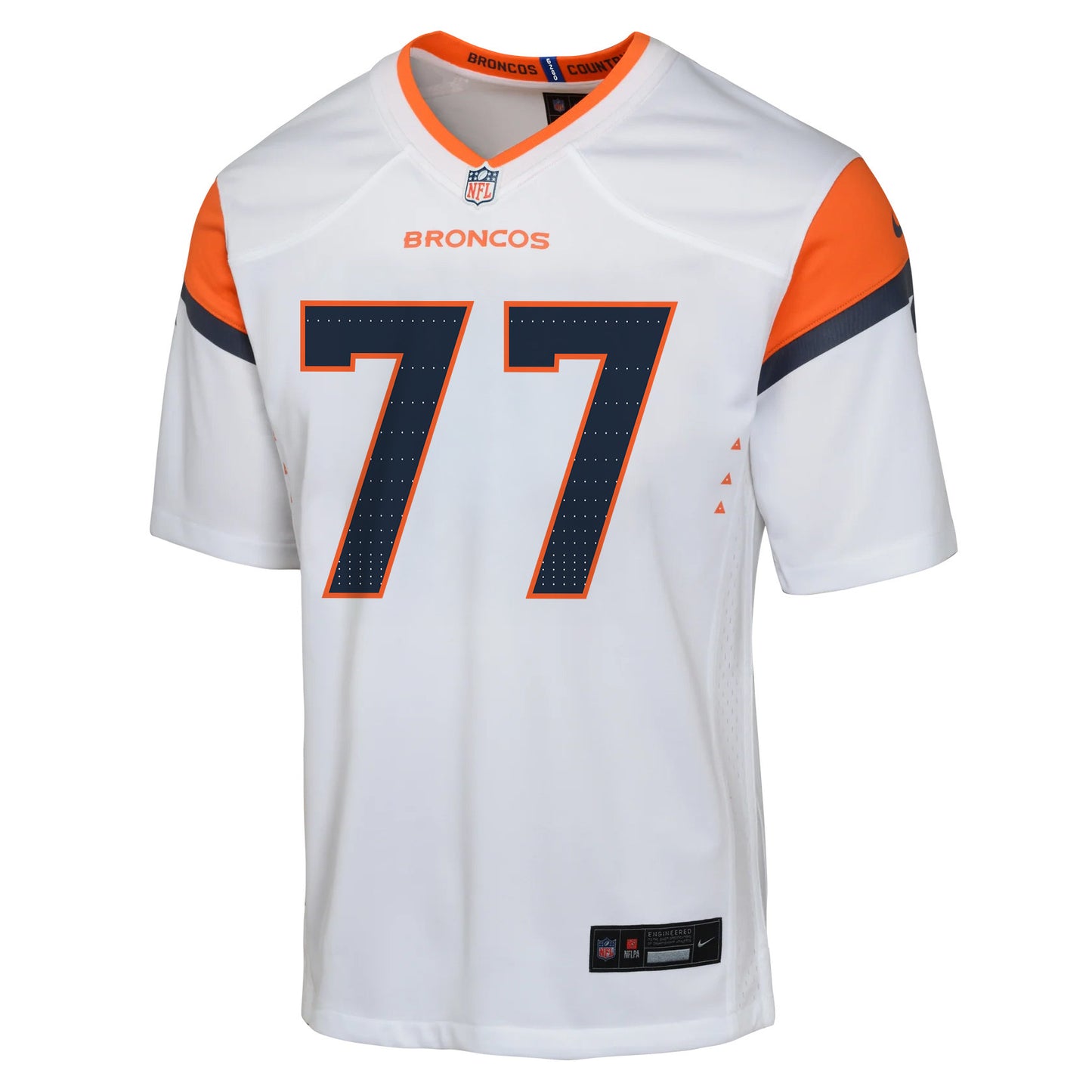 Quinn Meinerz 77 Denver Broncos YOUTH 2026 Super Bowl LX - White Road Team Jersey
