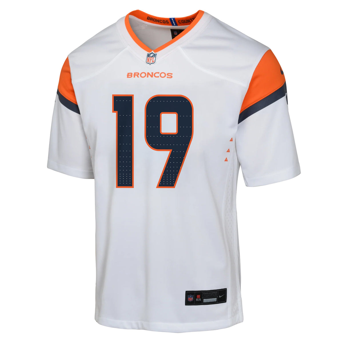 Marvin Mims Jr. 19 Denver Broncos YOUTH 2026 Super Bowl LX - White Road Team Jersey