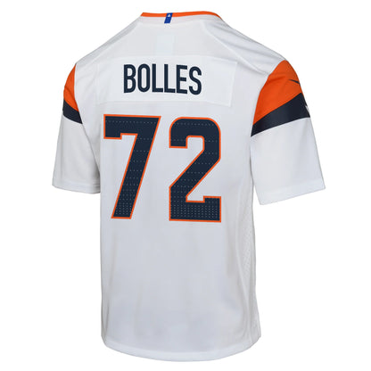 Garett Bolles 72 Denver Broncos YOUTH 2026 Super Bowl LX - White Road Team Jersey