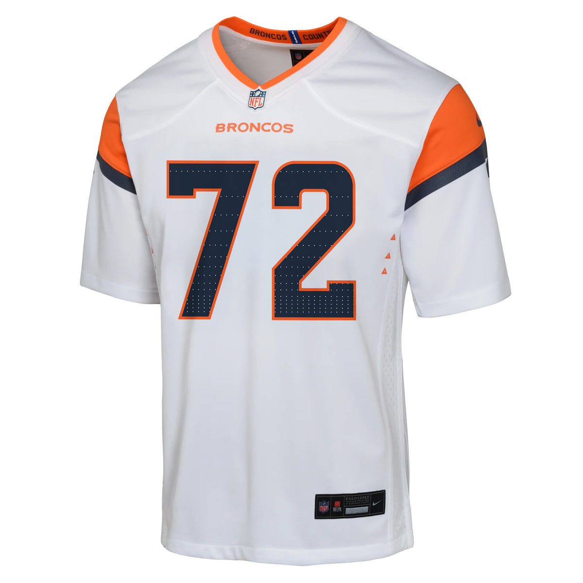 Garett Bolles 72 Denver Broncos YOUTH 2026 Super Bowl LX - White Road Team Jersey