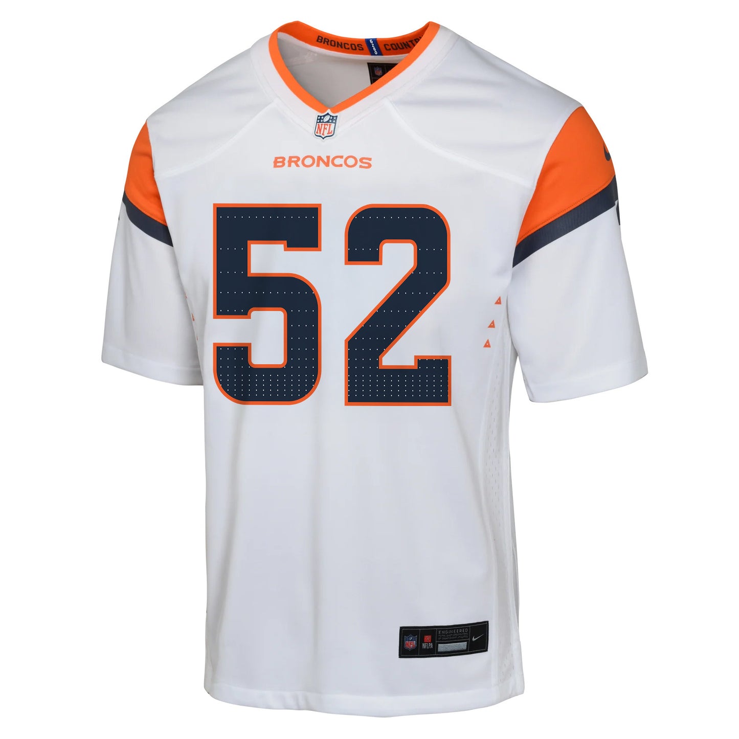 Jonah Elliss 52 Denver Broncos YOUTH 2026 Super Bowl LX - White Road Team Jersey
