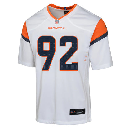 Dondrea Tillman 92 Denver Broncos YOUTH 2026 Super Bowl LX - White Road Team Jersey