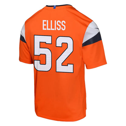 Jonah Elliss 52 Denver Broncos YOUTH - 2026 Super Bowl LX Orange Game Team Jersey
