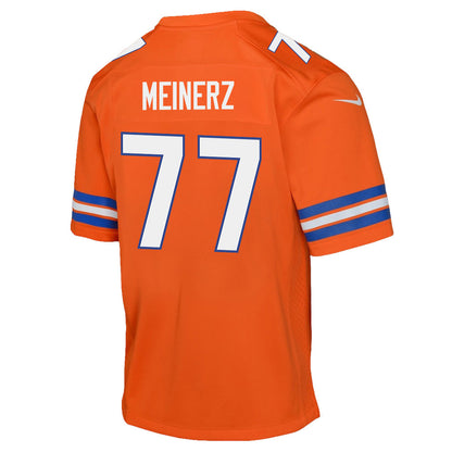 Quinn Meinerz 77 Denver Broncos YOUTH 2026 Super Bowl LX - Orange Game Jersey