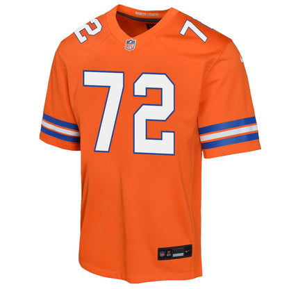 Garett Bolles 72 Denver Broncos YOUTH 2026 Super Bowl LX - Orange Game Jersey