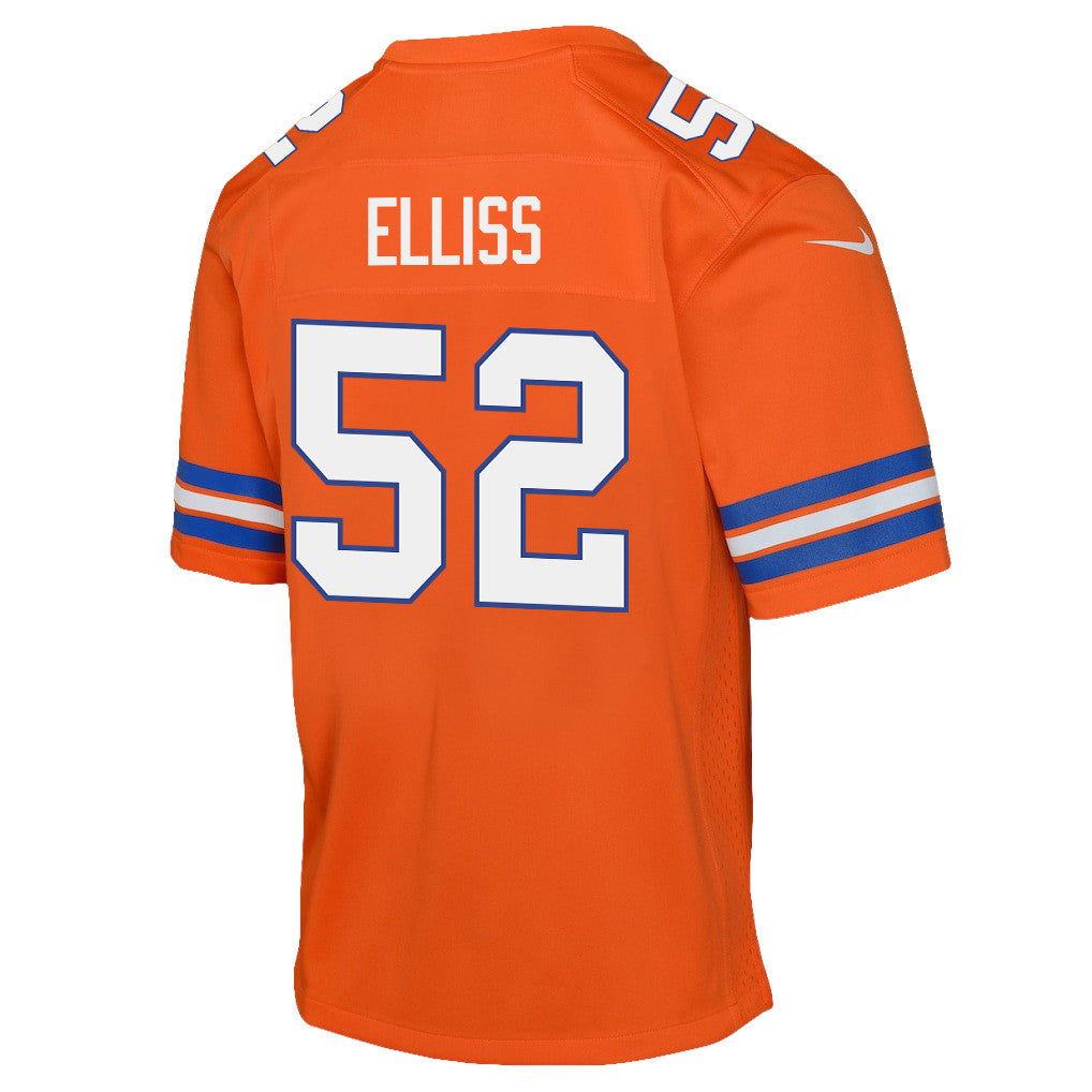 Jonah Elliss 52 Denver Broncos YOUTH 2026 Super Bowl LX - Orange Game Jersey
