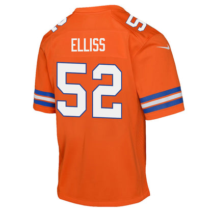 Jonah Elliss 52 Denver Broncos YOUTH 2026 Super Bowl LX - Orange Game Jersey