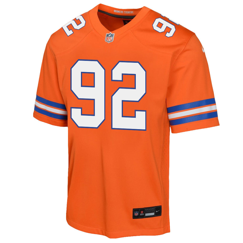 Dondrea Tillman 92 Denver Broncos YOUTH 2026 Super Bowl LX - Orange Game Jersey