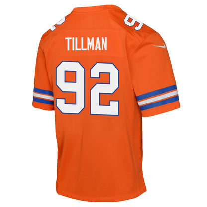 Dondrea Tillman 92 Denver Broncos YOUTH 2026 Super Bowl LX - Orange Game Jersey
