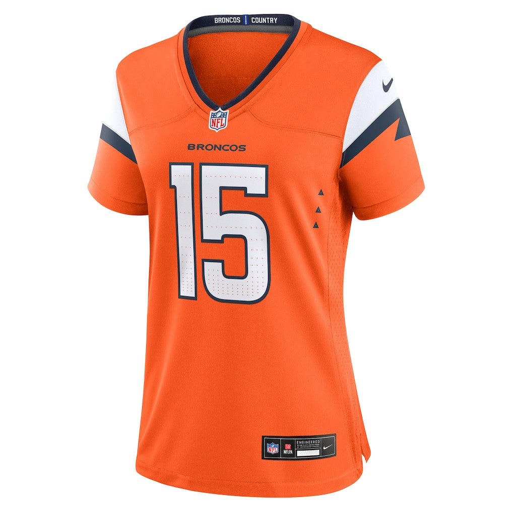 Nik Bonitto 15 Women's Denver Broncos 2026 Super Bowl LX - Orange Game Jersey