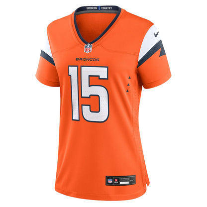 Nik Bonitto 15 Women's Denver Broncos 2026 Super Bowl LX - Orange Game Jersey