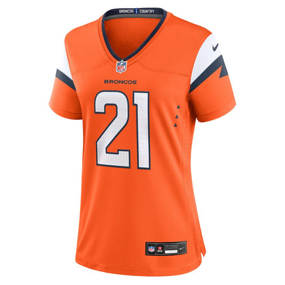 Riley Moss 21 Women's Denver Broncos 2026 Super Bowl LX - Orange Game Jersey