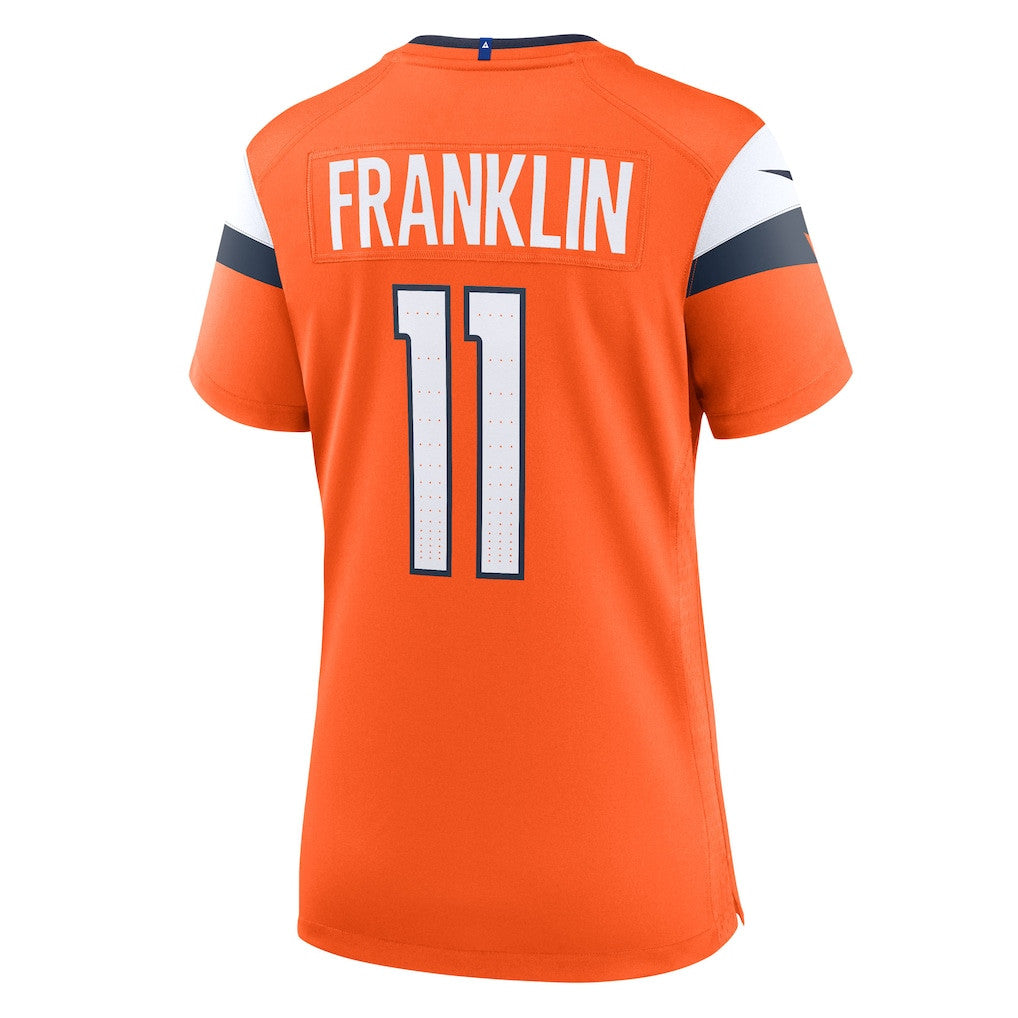 Troy Franklin 11 Women's Denver Broncos 2026 Super Bowl LX - Orange Game Jersey