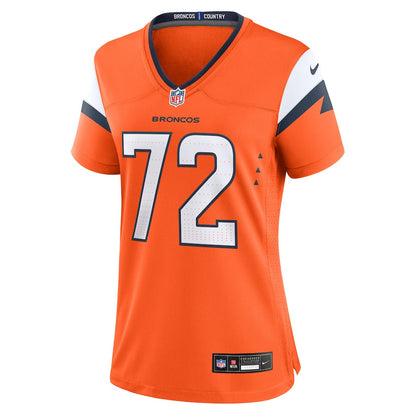 Garett Bolles 72 Women's Denver Broncos 2026 Super Bowl LX - Orange Game Jersey