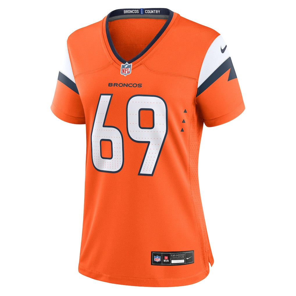 Mike McGlinchey 69 Women's Denver Broncos 2026 Super Bowl LX - Orange Game Jersey