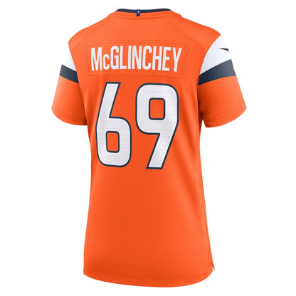 Mike McGlinchey 69 Women's Denver Broncos 2026 Super Bowl LX - Orange Game Jersey