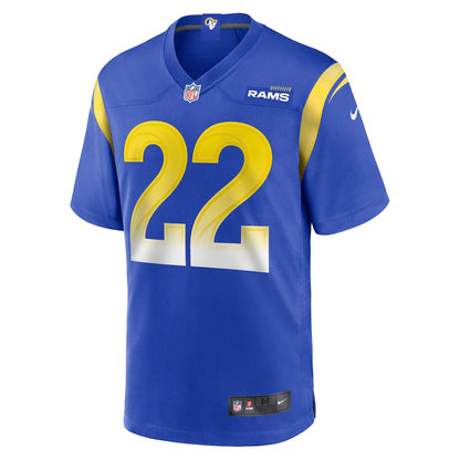 Blake Corum 22 Los Angeles Rams 2026 Super Bowl LX - Royal Game Player Jersey