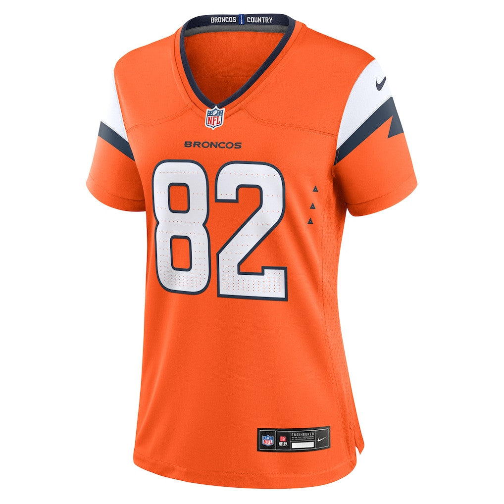 Adam Trautman 82 Women's Denver Broncos 2026 Super Bowl LX - Orange Game Jersey