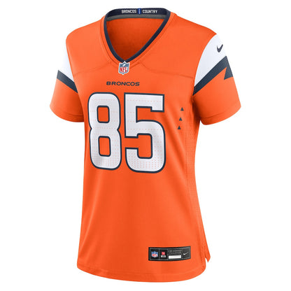 Lucas Krull 85 Women's Denver Broncos 2026 Super Bowl LX - Orange Game Jersey