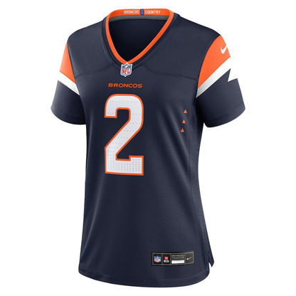 Patrick Surtain II 2 Women's Denver Broncos 2026 Super Bowl LX - Navy Mile High Jersey