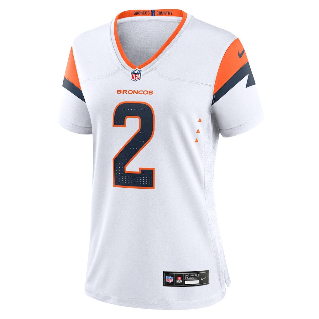 Patrick Surtain II 2 Women's Denver Broncos 2026 Super Bowl LX - White Mile High Jersey