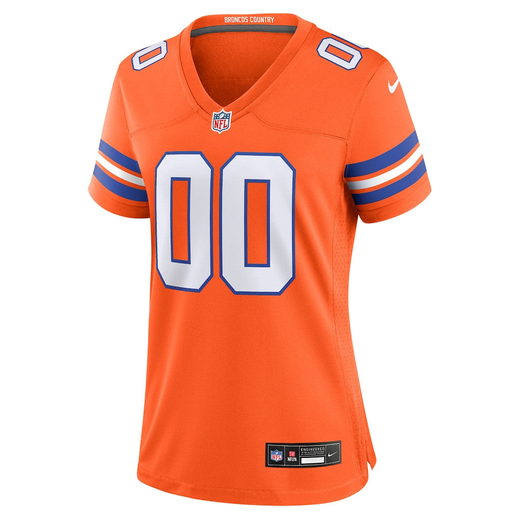 Denver Broncos 2026 Super Bowl LX - Women's Orange 1977 Throwback Custom Game Jersey