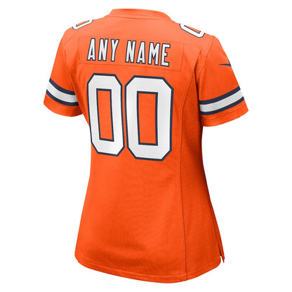 Denver Broncos 2026 Super Bowl LX - Women's Orange Alternate Custom Game Jersey