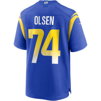 Merlin Olsen 74 Los Angeles Rams 2026 Super Bowl LX - Royal Game Player Jersey