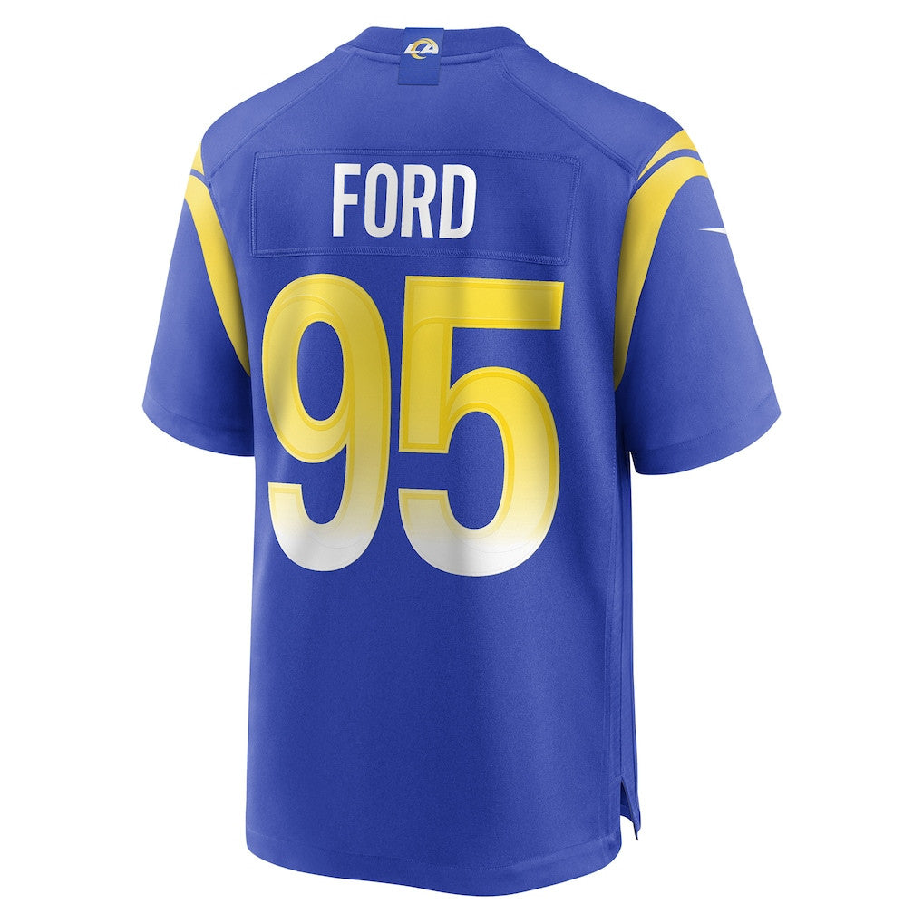Poona Ford 95 Los Angeles Rams 2026 Super Bowl LX - Royal Game Player Jersey