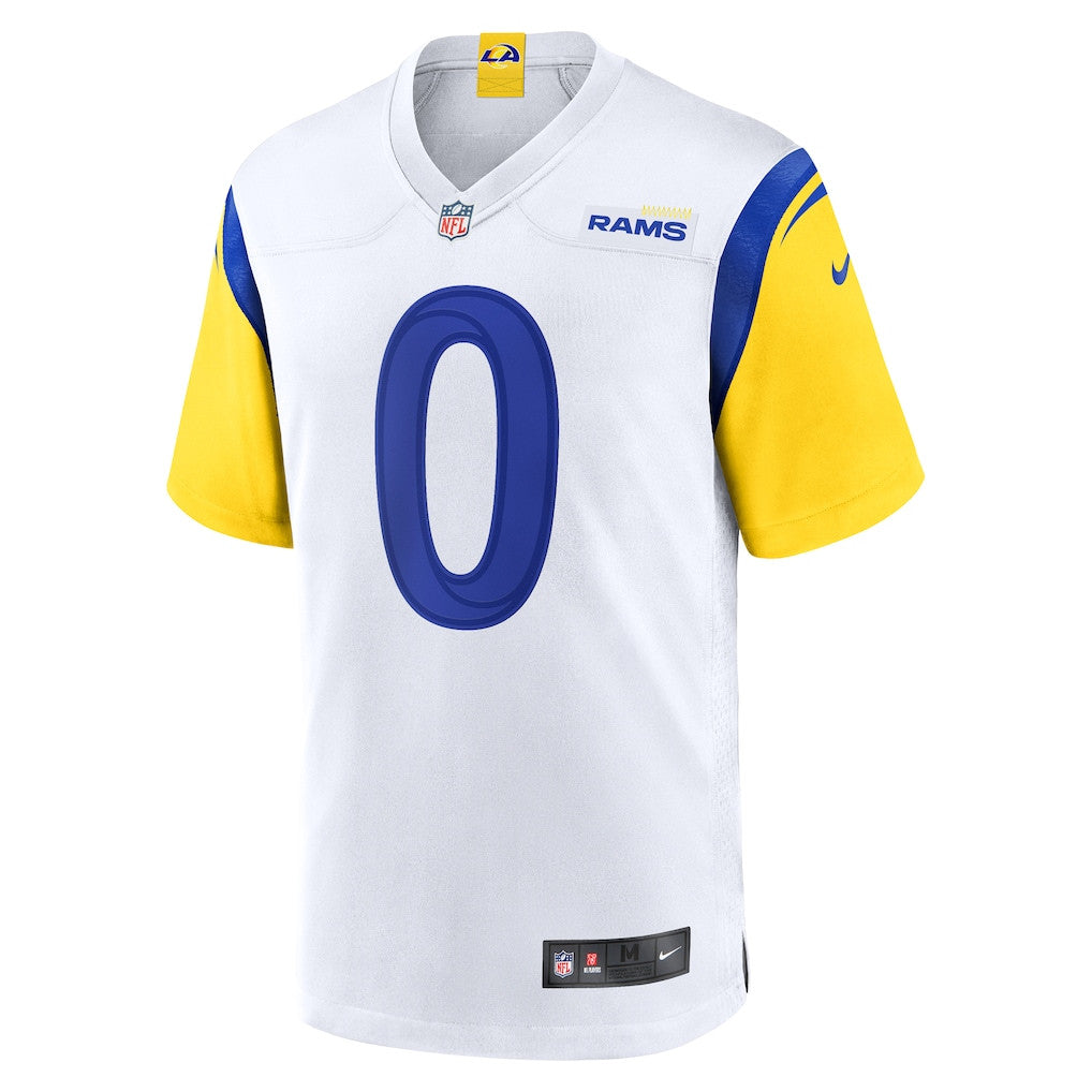 Byron Young 0 Los Angeles Rams 2026 Super Bowl LX - White Game Player Jersey