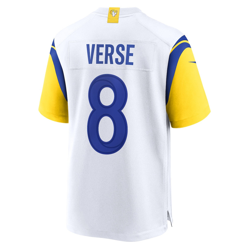 Jared Verse 8 Los Angeles Rams 2026 Super Bowl LX - White Game Player Jersey