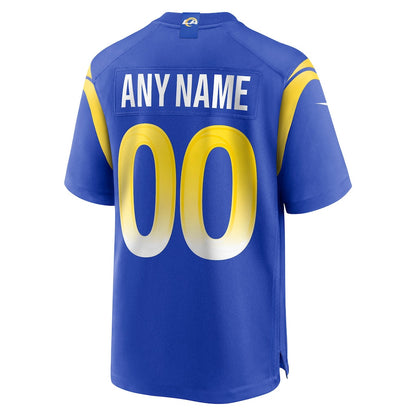 Los Angeles Rams 2026 Super Bowl LX Custom Name - Royal Blue Game Player Jersey