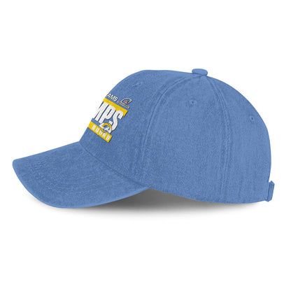 Los Angeles Rams Divisional Champs 25/26 Washed Cotton Cap – Printed Graphic - Denim Blue