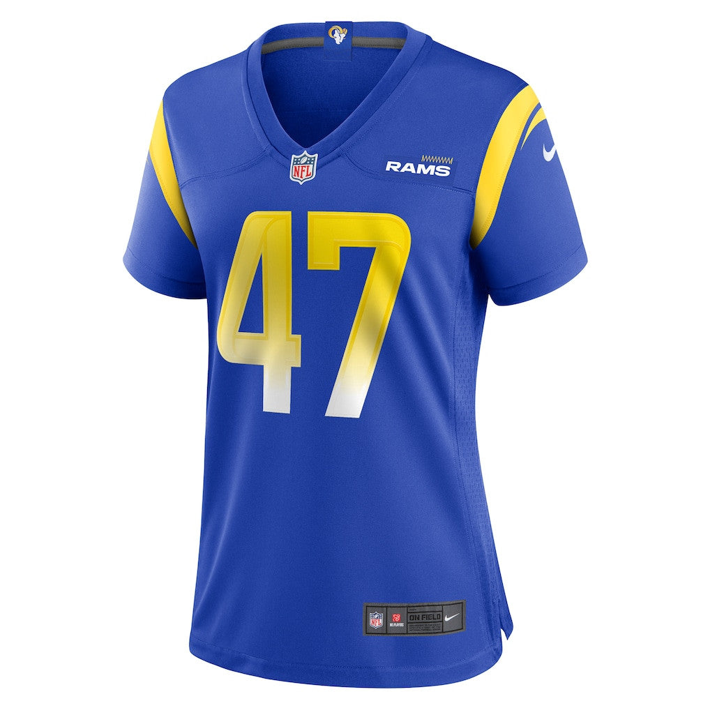 Alex Ward 47 Women's Los Angeles Rams 2026 Super Bowl LX - Royal Team Game Jersey