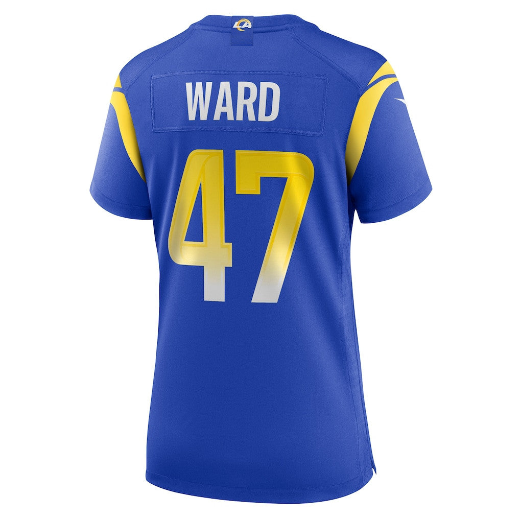 Alex Ward 47 Women's Los Angeles Rams 2026 Super Bowl LX - Royal Team Game Jersey
