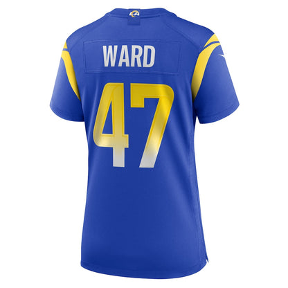 Alex Ward 47 Women's Los Angeles Rams 2026 Super Bowl LX - Royal Team Game Jersey
