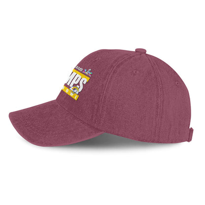 Los Angeles Rams Super Bowl LX Champs 25/26 Washed Cap – Printed Graphic - Burgundy