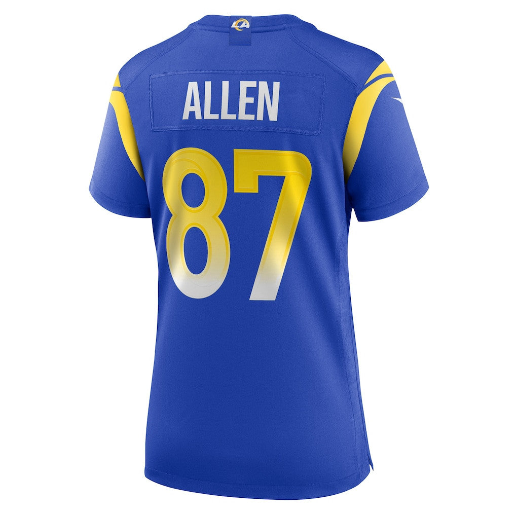 Davis Allen 87 Women's Los Angeles Rams 2026 Super Bowl LX - Royal Team Game Jersey