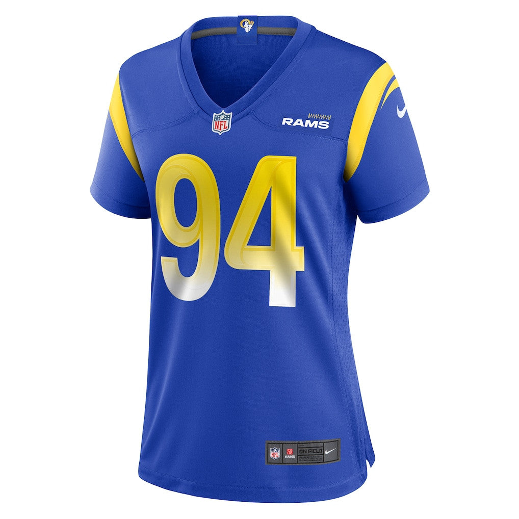 Desjuan Johnson 94 Women's Los Angeles Rams 2026 Super Bowl LX - Royal Team Game Jersey
