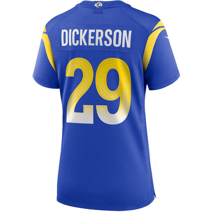 Eric Dickerson 29 Women's Los Angeles Rams 2026 Super Bowl LX - Royal Team Game Jersey