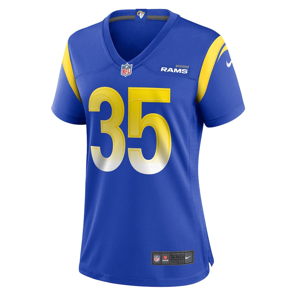 Jake Hummel 35 Women's Los Angeles Rams 2026 Super Bowl LX - Royal Team Game Jersey
