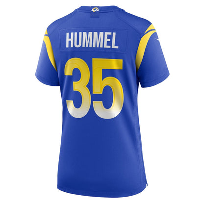 Jake Hummel 35 Women's Los Angeles Rams 2026 Super Bowl LX - Royal Team Game Jersey