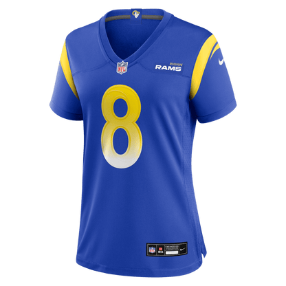 Jared Verse 8 Women's Los Angeles Rams 2026 Super Bowl LX - Royal Team Game Jersey