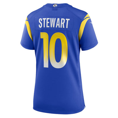 Josaiah Stewart 10 Women's Los Angeles Rams 2026 Super Bowl LX - Royal Team Game Jersey