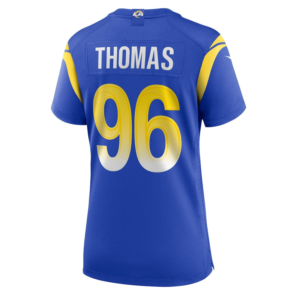 Keir Thomas 96 Women's Los Angeles Rams 2026 Super Bowl LX - Royal Team Game Jersey