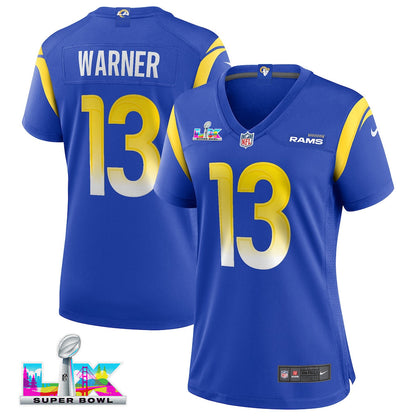 Kurt Warner 13 Women's Los Angeles Rams 2026 Super Bowl LX - Royal Team Game Jersey