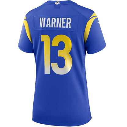 Kurt Warner 13 Women's Los Angeles Rams 2026 Super Bowl LX - Royal Team Game Jersey